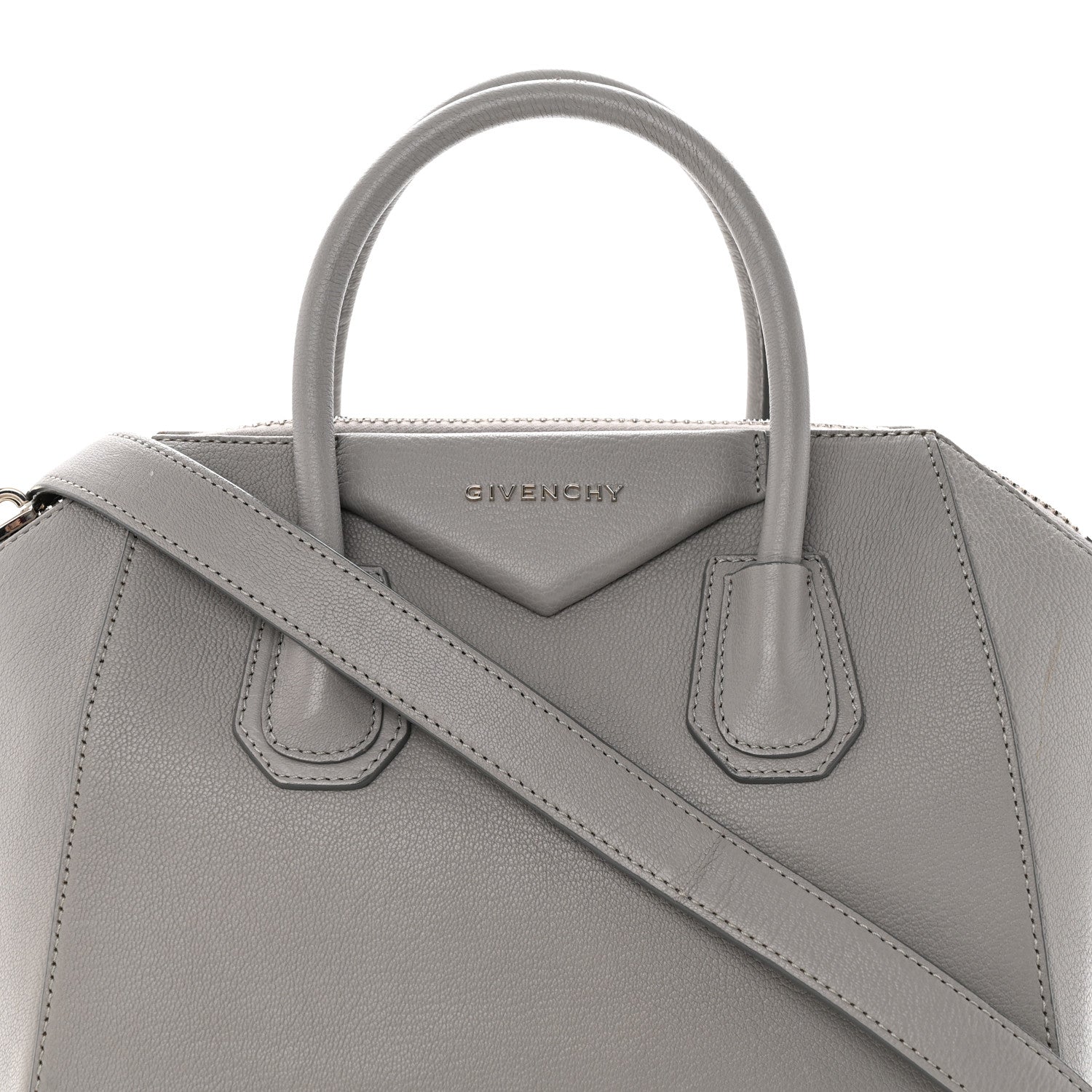 Givenchy Sugar Goatskin Small Antigona Pearl Grey 8 of 20