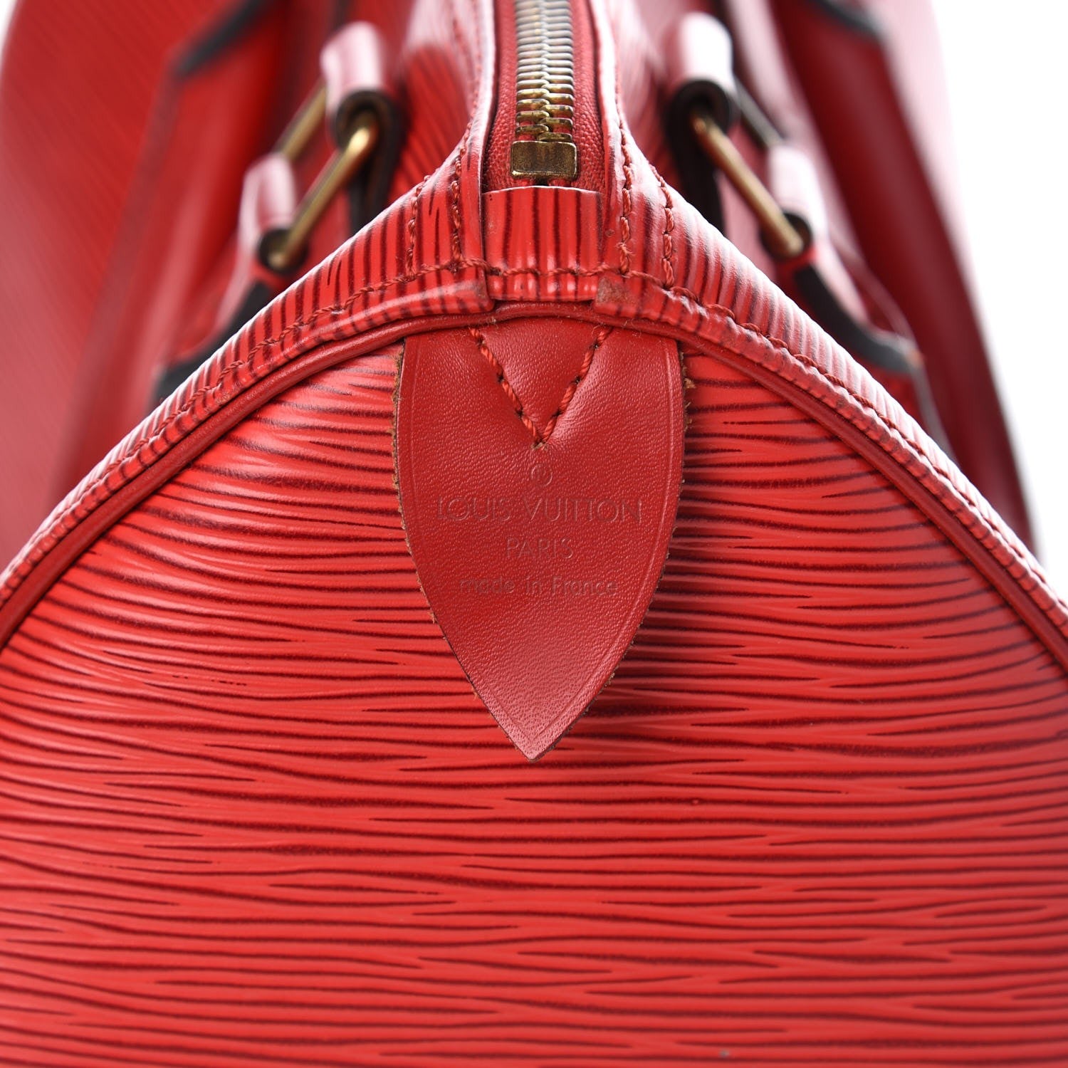 Louis Vuitton Epi Speedy 25 Castillan Red 8 of 15