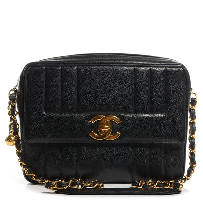 Chanel Caviar Vertical Quilt Camera Bag Black 1 of 9