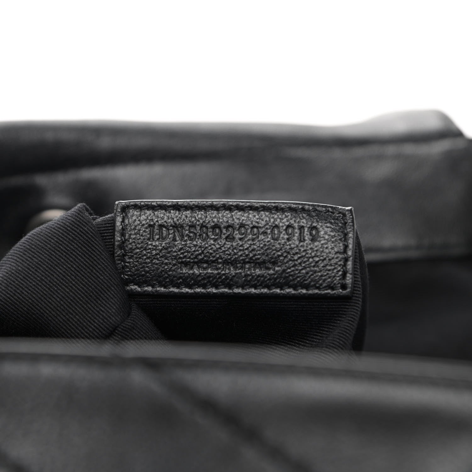 Saint Laurent Vintage Lambskin Chevron Monogram Medium Nolita Black 7 of 12