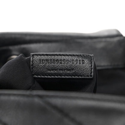 Saint Laurent Vintage Lambskin Chevron Monogram Medium Nolita Black 7 of 12