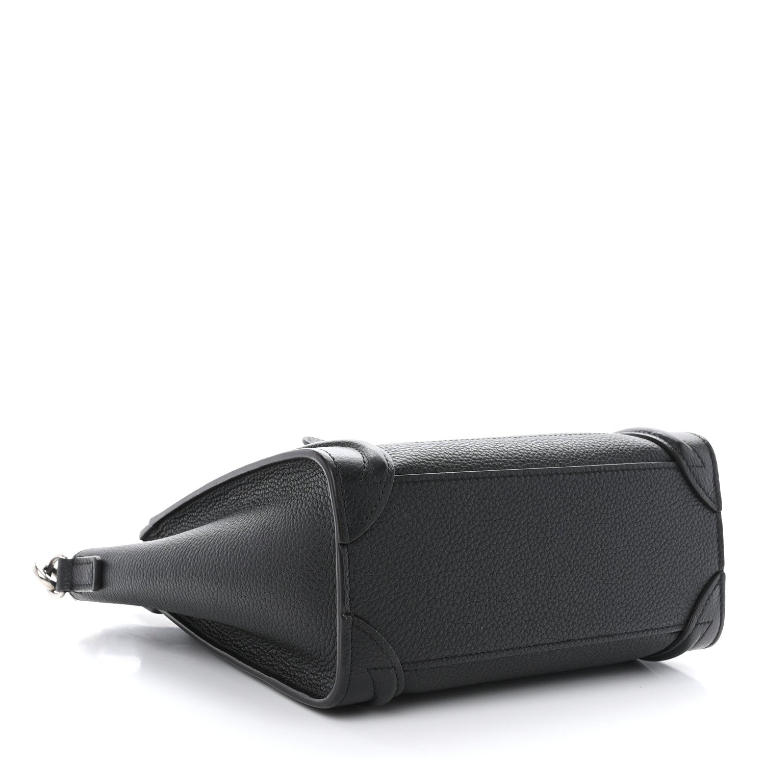 Celine Drummed Calfskin Nano Luggage Black 4 of 10