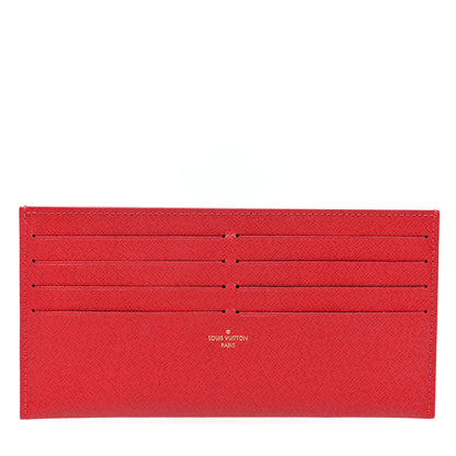 Louis Vuitton Calfskin Felicie Card Holder Insert Cherry 1 of 6