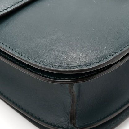 Celine Box Calfskin Medium Classic Box Flap Bag Dark Green 15 of 18