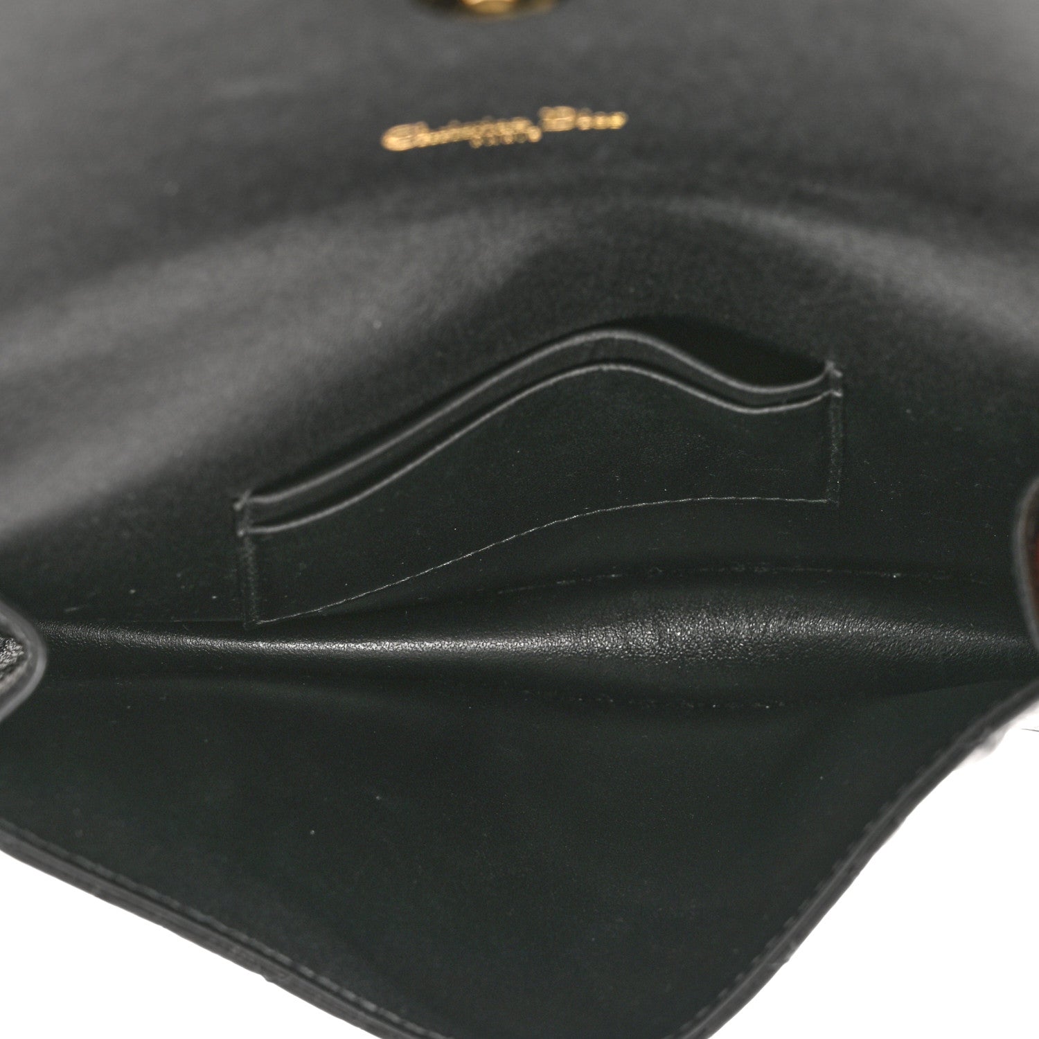 Christian Dior Supple Calfskin Cannage Caro Belt Pouch with Chain Black 5 of 10
