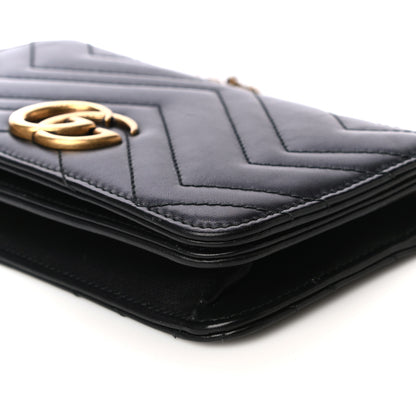 Gucci Calfskin Matelasse GG Marmont Mini Bag Black 9 of 16