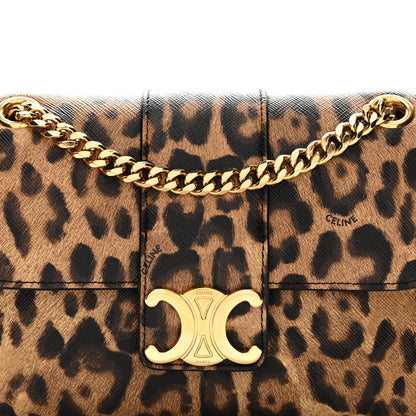 Celine Canvas Leopard Teen Victoire Tan 7 of 9