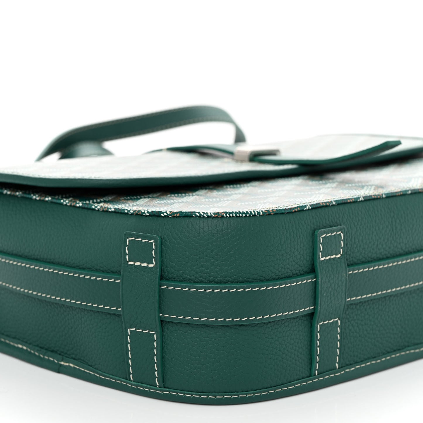 Goyardine Belvedere II MM Messenger Bag Green