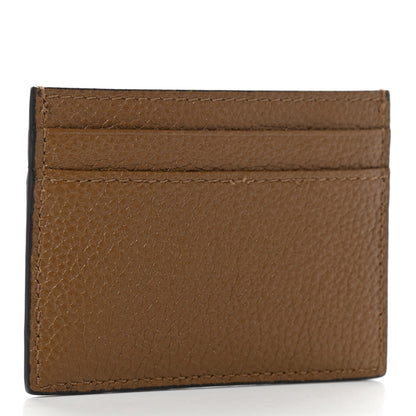 Gucci Grainy Calfskin Zumi Card Holder Friky Taupe 3 of 6