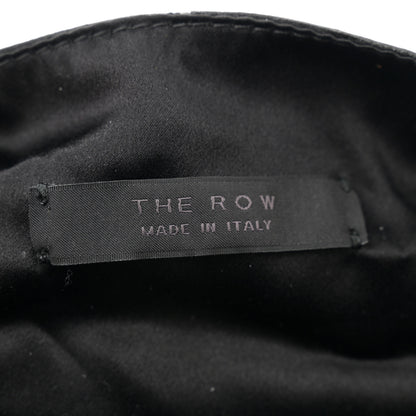 The Row Polished Saddle Calfskin Small Ascot Bag Black 6 of 9