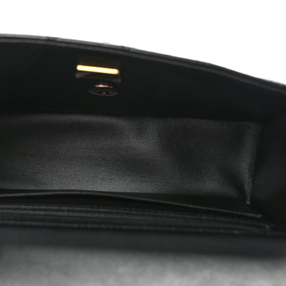 Chanel Lambskin Quilted Mini Top Handle Rectangular Flap Black 5 of 10