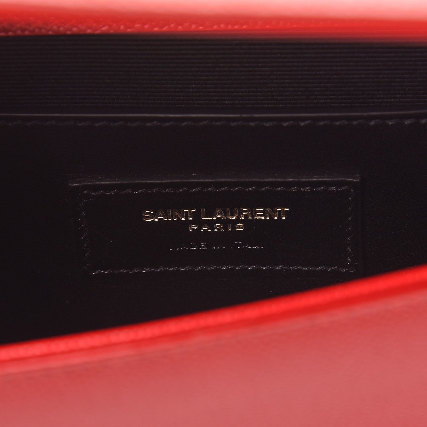 Saint Laurent Grain De Poudre Classic Monogram Cassandre Clutch New Red 6 of 7