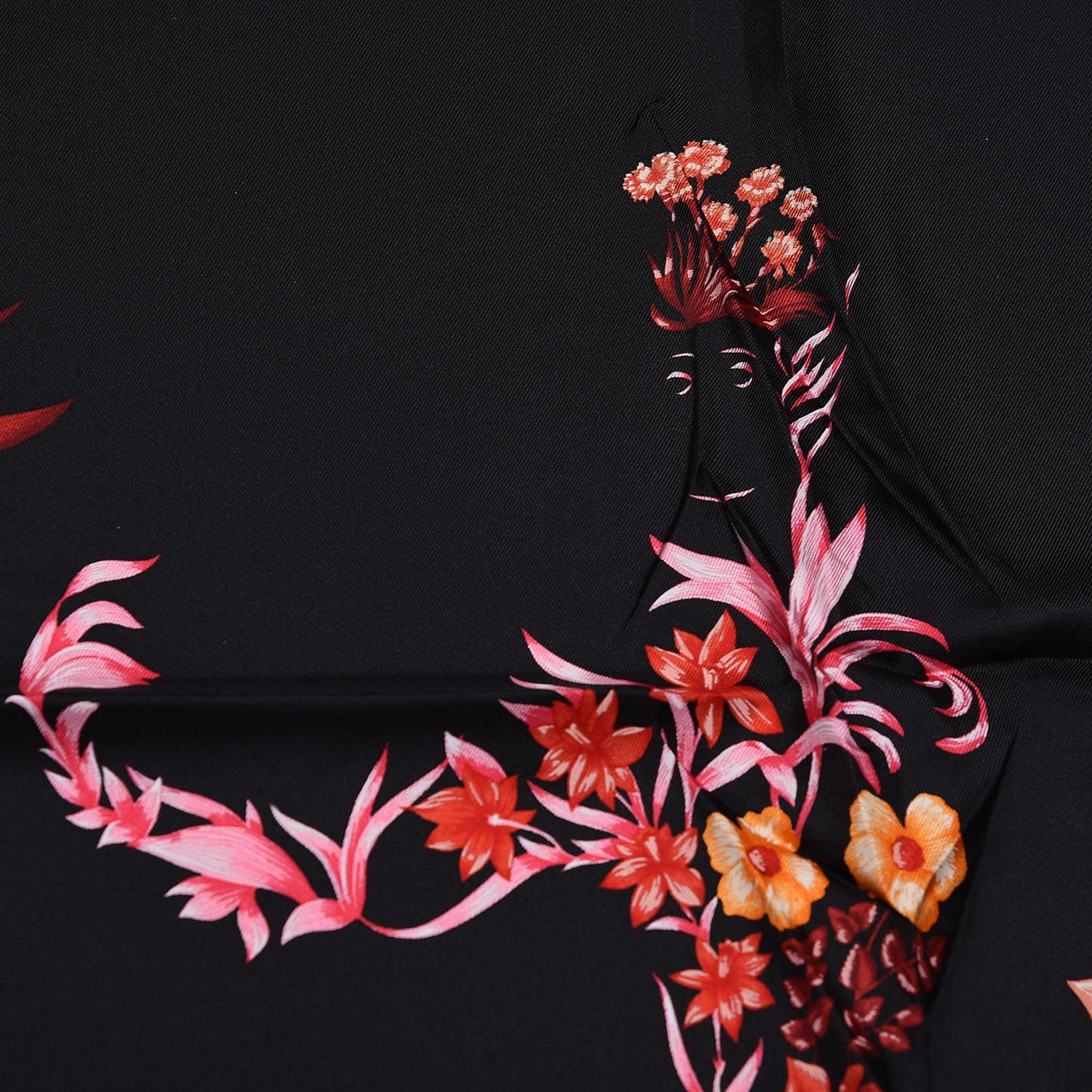 Silk Cheval Fleuri Scarf 90