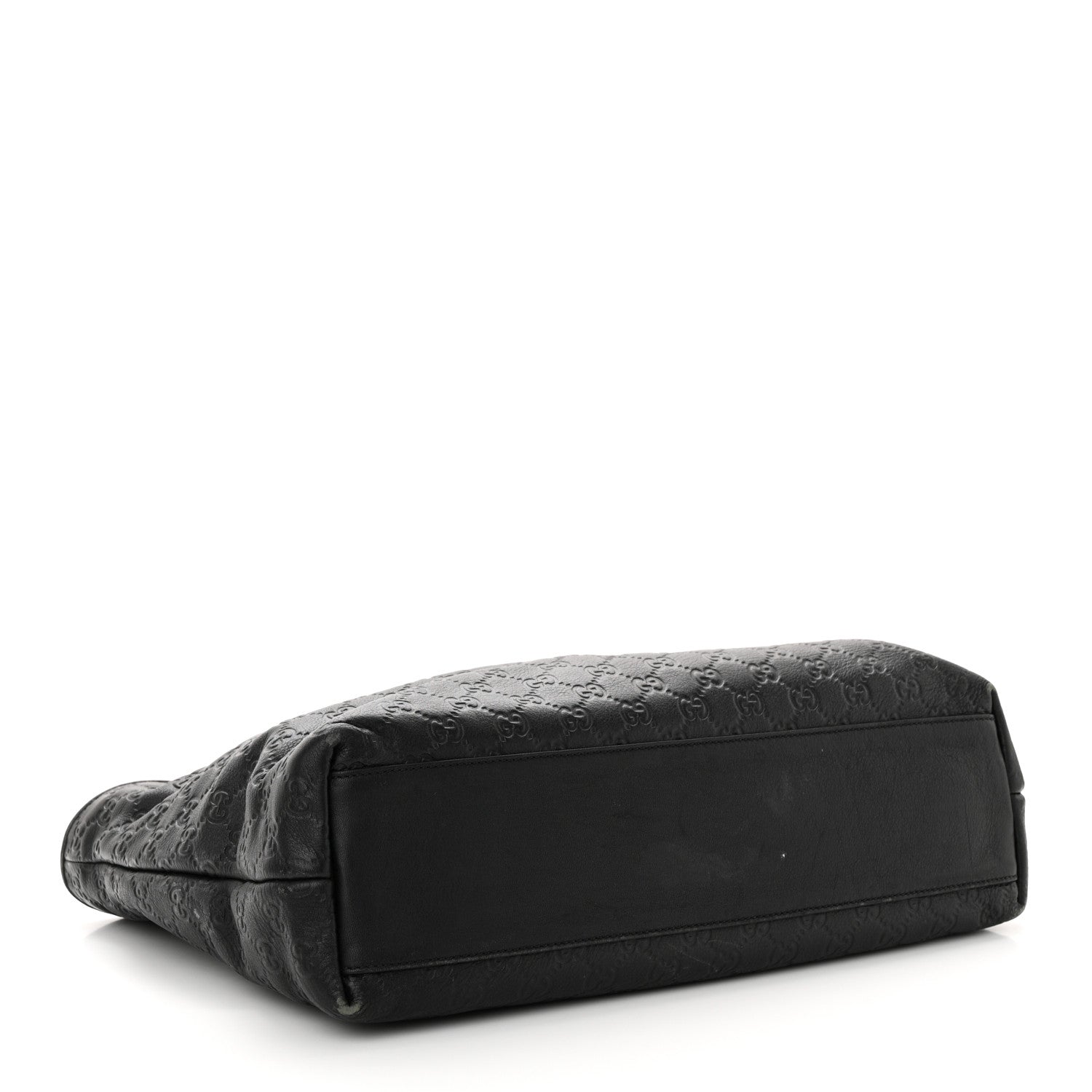 Gucci ssima Medium Zippered Shopping Tote Black 4 of 20