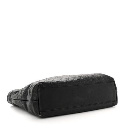 Gucci ssima Medium Zippered Shopping Tote Black 4 of 20