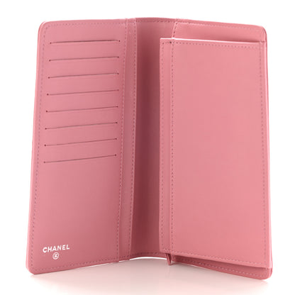 Chanel Lambskin Quilted Boy Yen Wallet Pink 5 of 11
