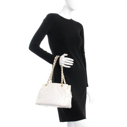 Chanel Caviar Quilted Petit Timeless Tote PTT White 2 of 14