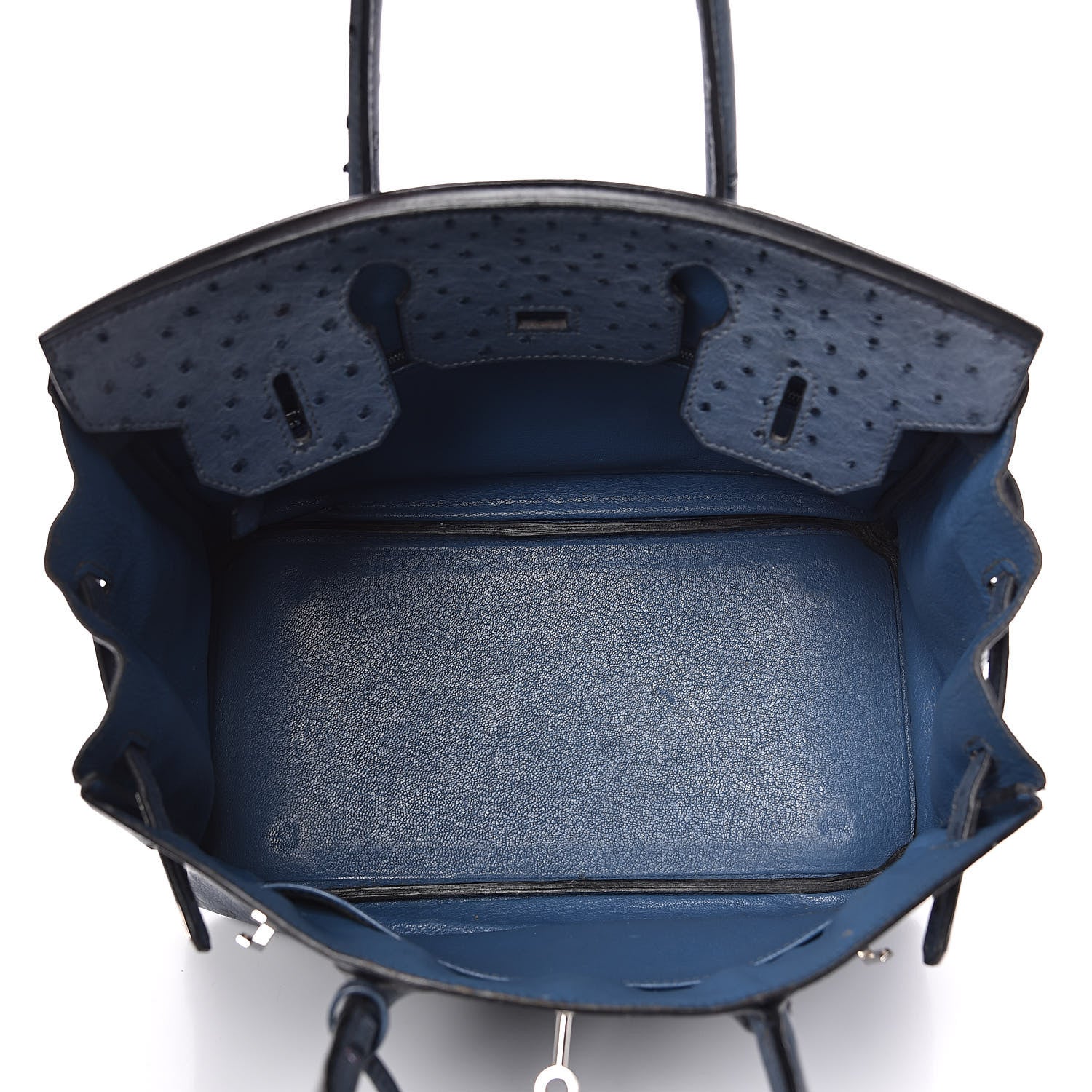 Hermes Ostrich Birkin 30 Bleu Roi 7 of 30