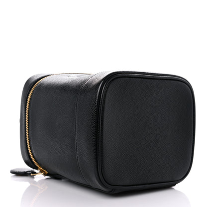 Chanel Caviar Vanity Cosmetic Case Black 4 of 13