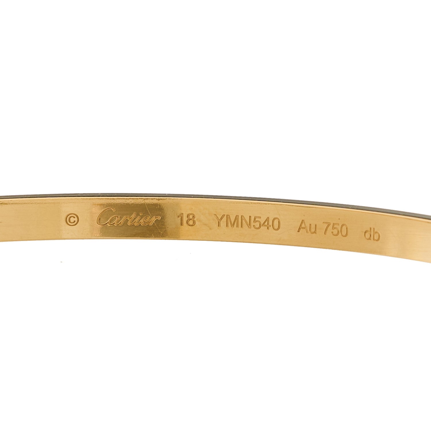 Cartier 18K Yellow Gold Small LOVE Bracelet 18 3 of 8