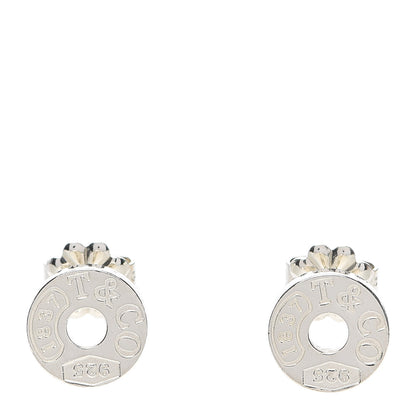 Tiffany Sterling Silver 1837 Circle Earrings 1 of 4