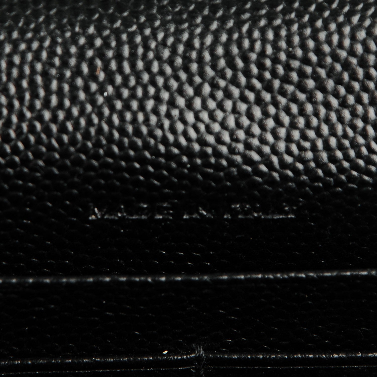 Saint Laurent Grain De Poudre Matelasse Chevron Monogram Envelope Chain Wallet Black 7 of 8