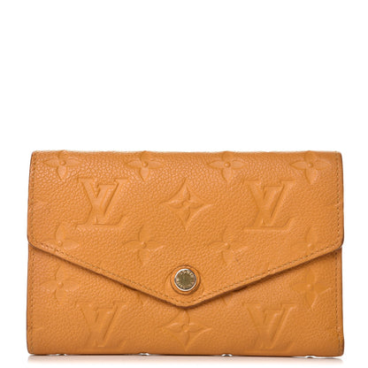 Louis Vuitton Empreinte Compact Curieuse Wallet Safran 1 of 9
