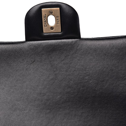 Chanel Lambskin Quilted Clutch With Chain Flap Black 11 of 13