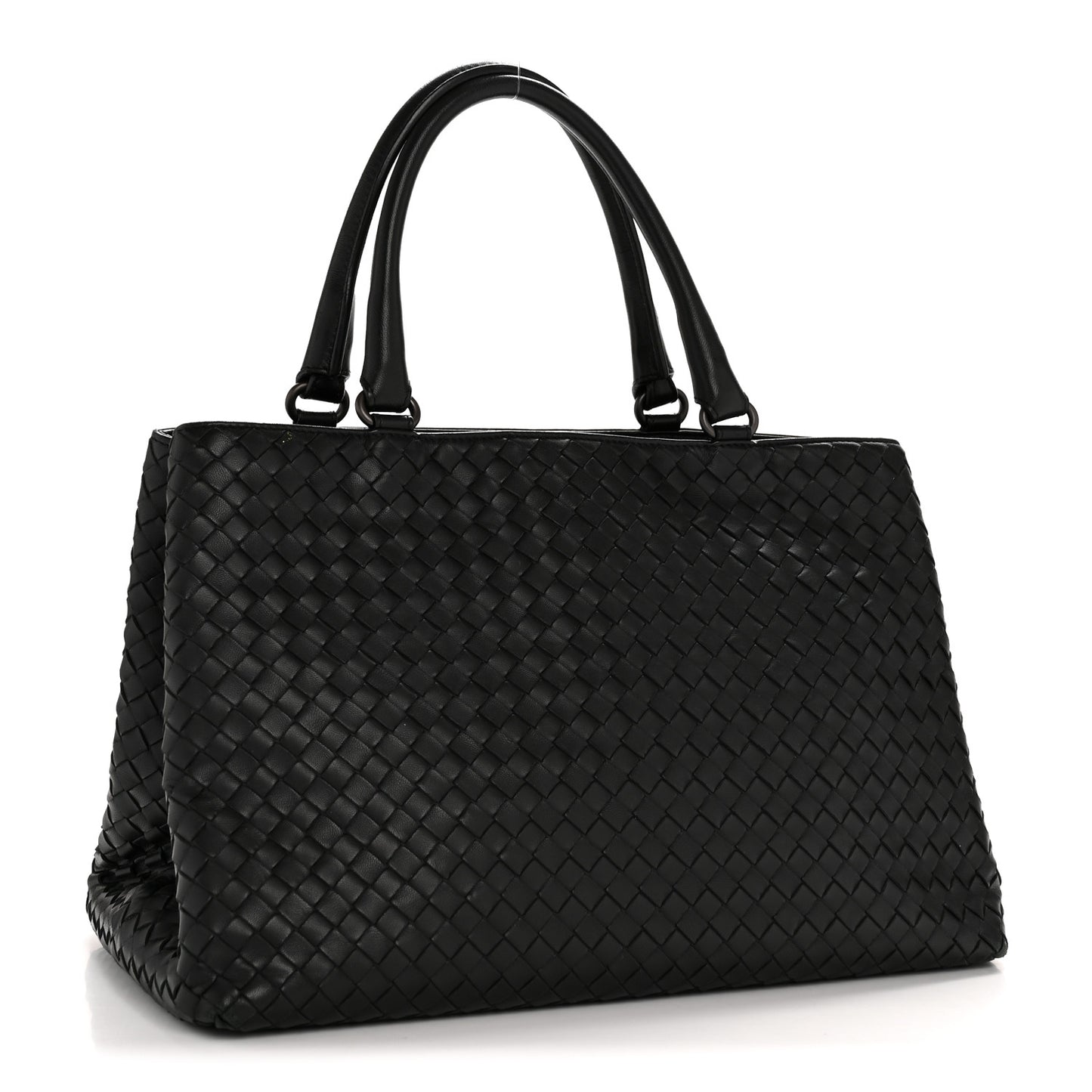 Nappa Intrecciato Milano Tote Black