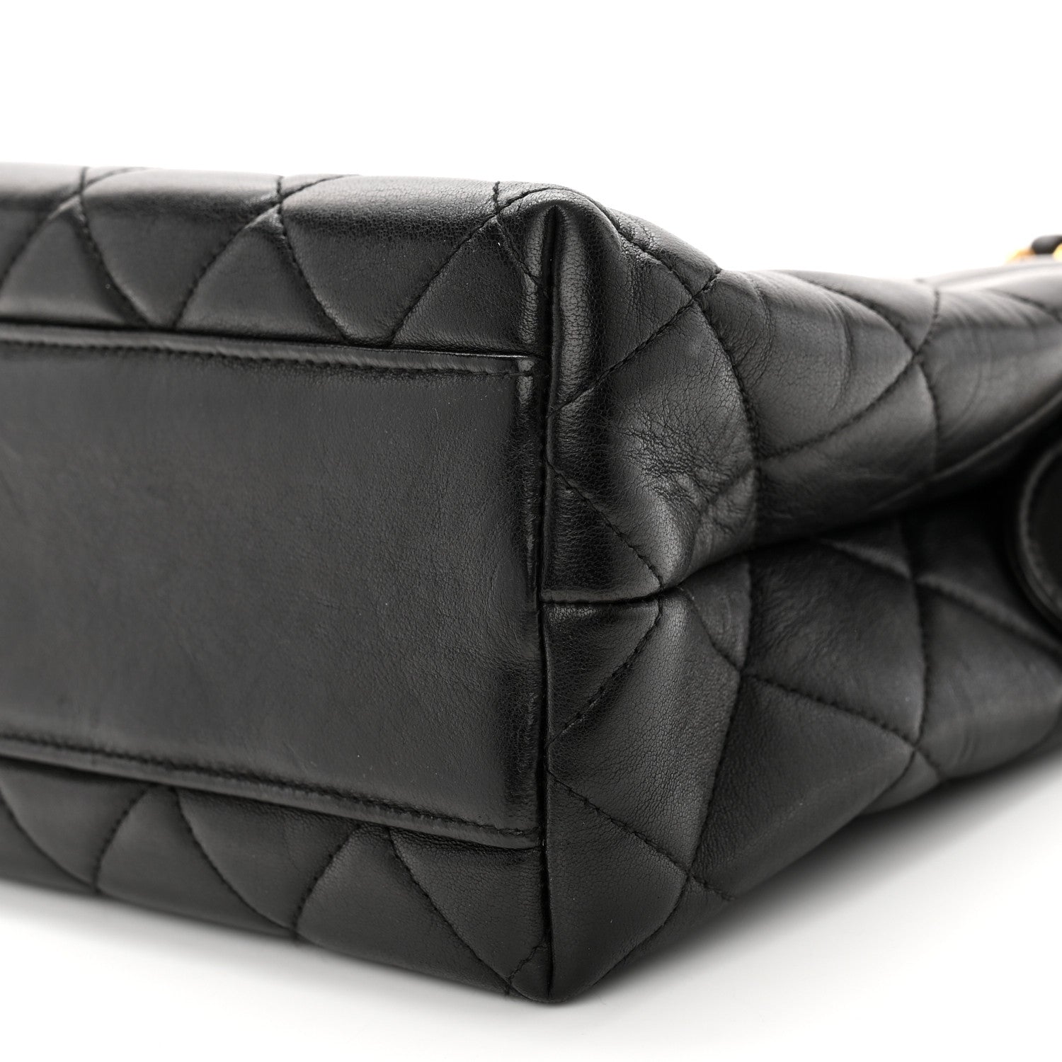 Chanel Lambskin Quilted Shoulder Bag Black 11 of 13