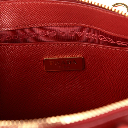 Prada Saffiano Lux Mini Promenade Tote Fuoco 6 of 11