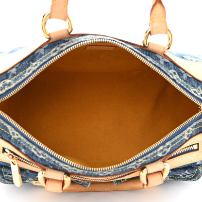 Louis Vuitton Monogram Denim Neo Speedy Blue 5 of 12