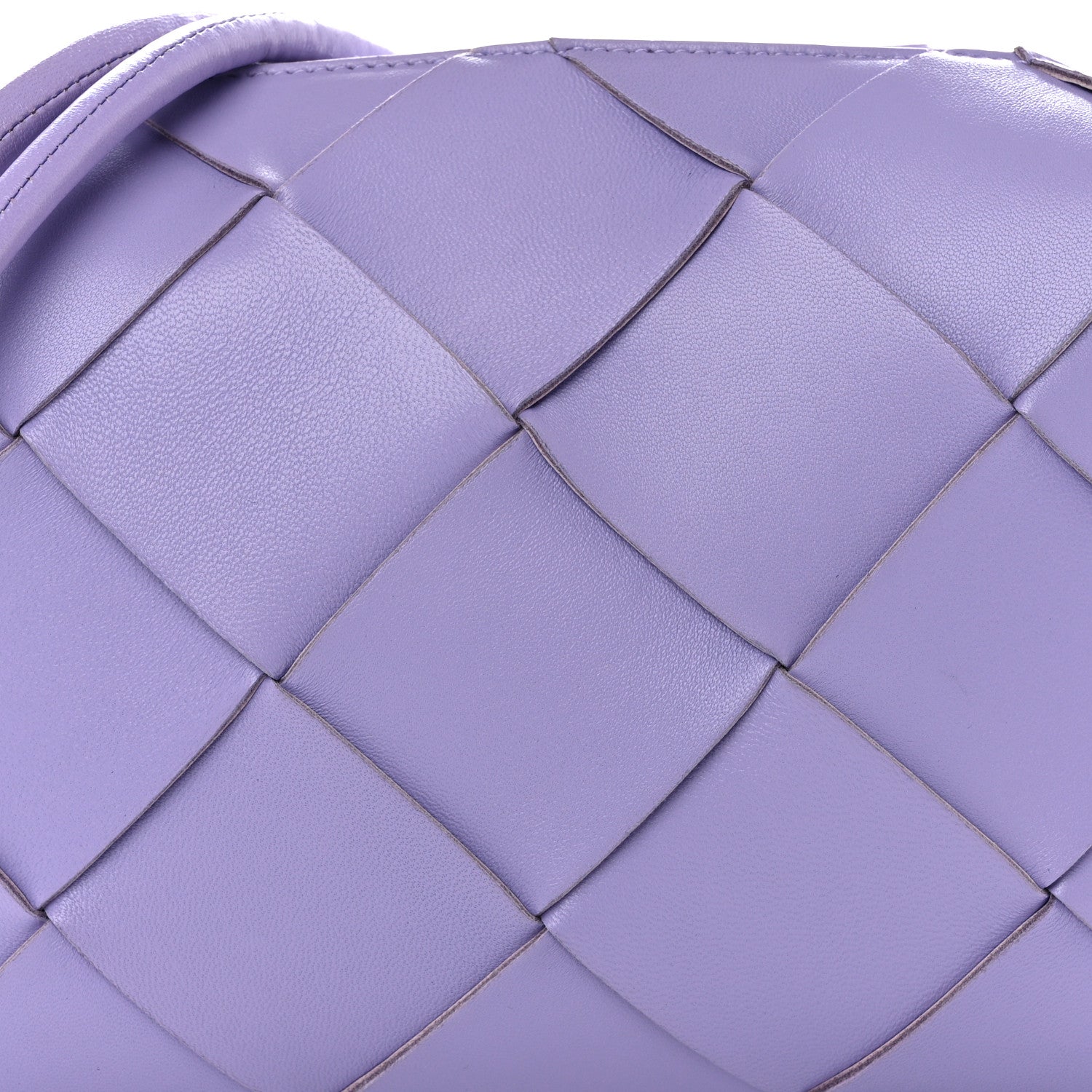 Bottega Veneta Lambskin Maxi Intreccio Small Cassette Camera Bag Wisteria 7 of 9