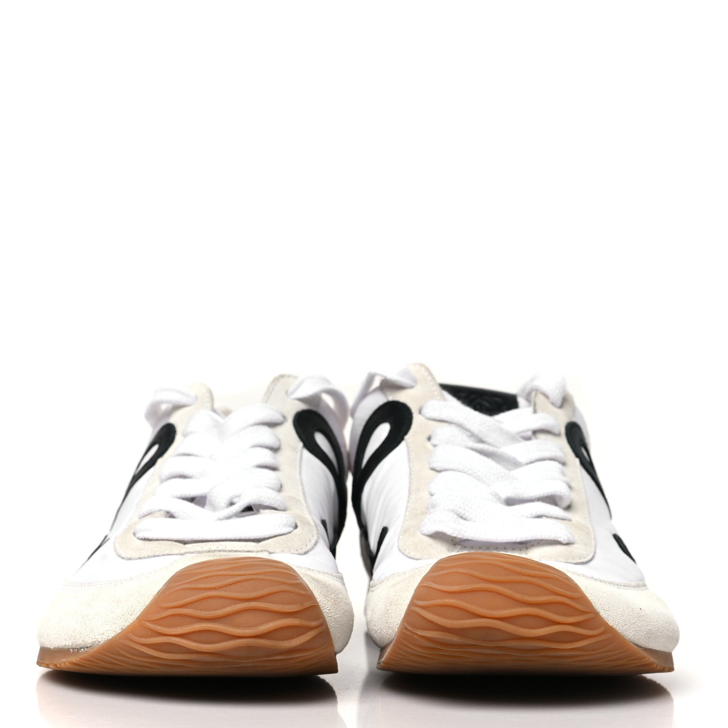 Loewe Nylon Suede Ballet Runners 2.0 Sneakers 37 White Black 4 of 11