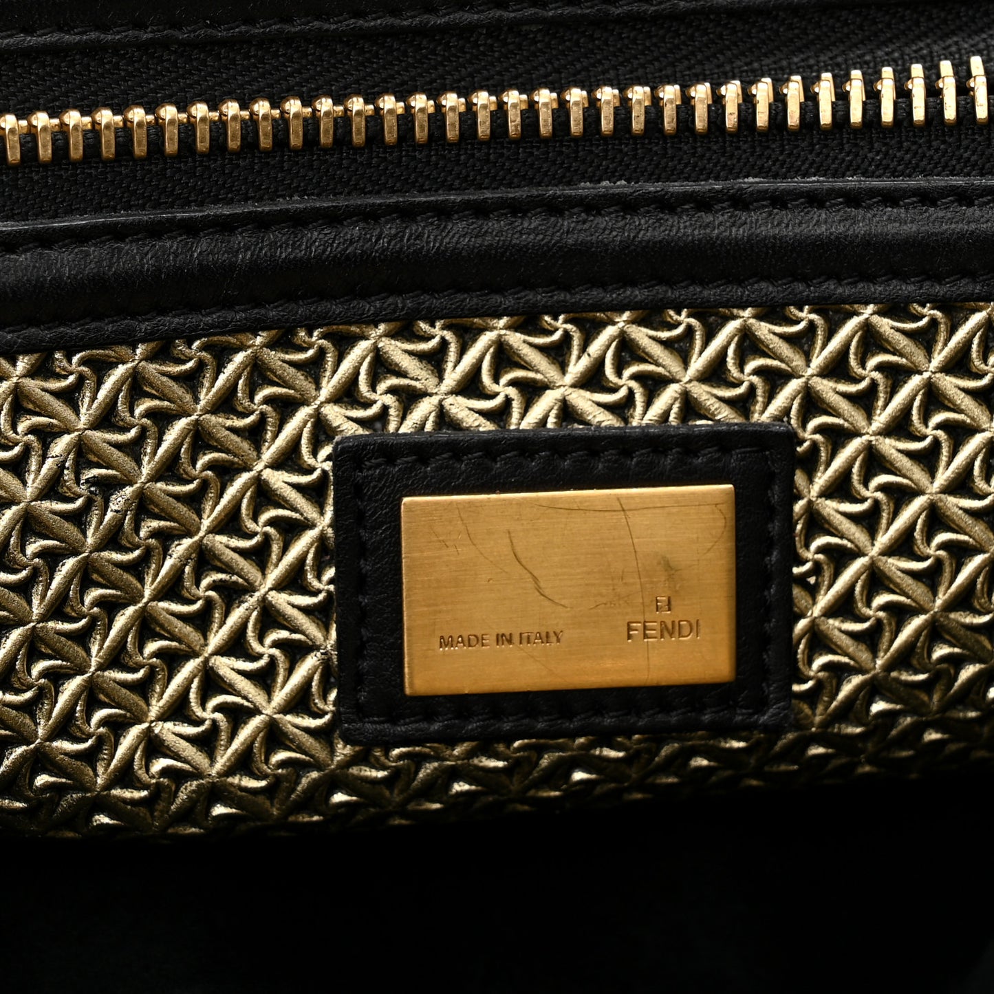 Patent Large Peekaboo Iconic Satchel Black
