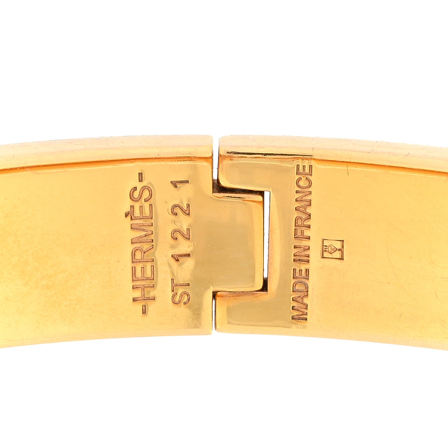 Hermes Enamel Narrow Clic Clac H Bracelet PM Marron Glace 3 of 3