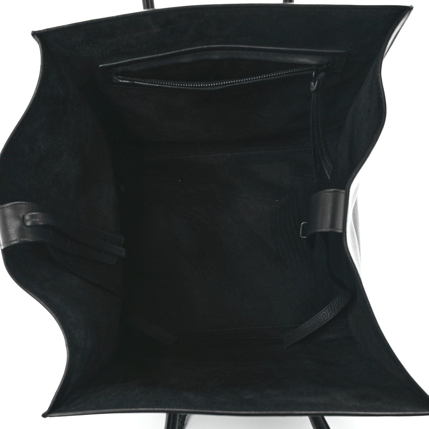 Grained Calfskin Medium Phantom Luggage Black