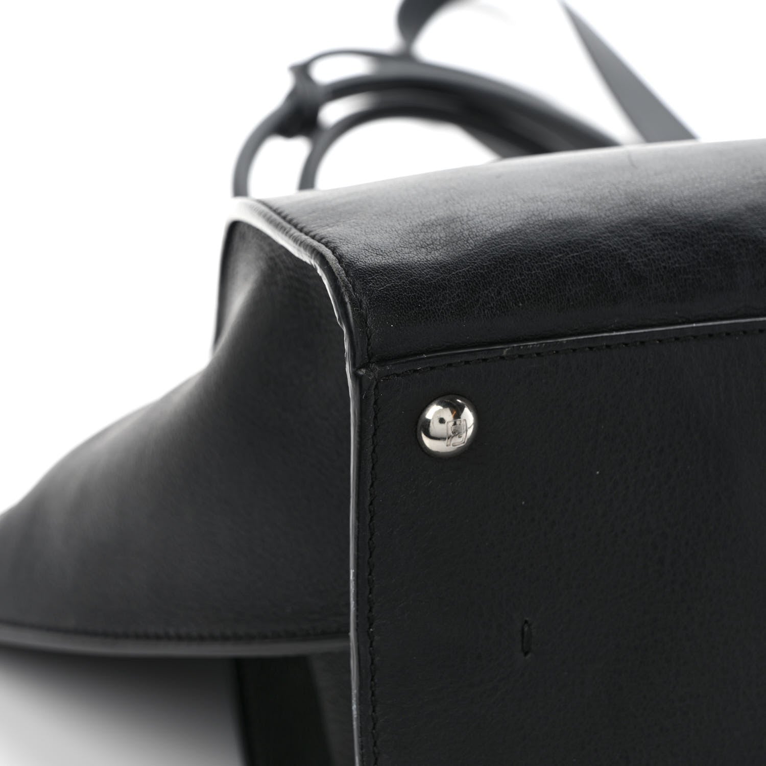 Fendi Vitello Dolce Shiny Nappa Petite 3Jours Tote Black 10 of 12