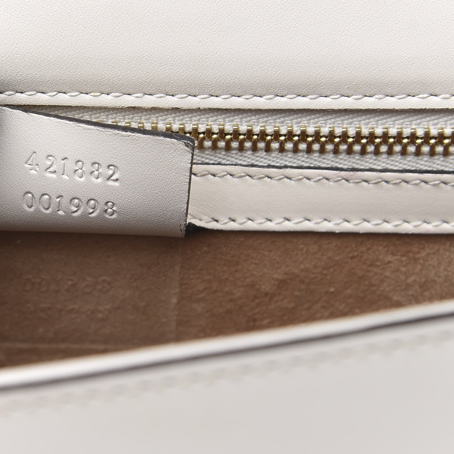 Gucci Calfskin Small Sylvie Shoulder Bag Off White 7 of 15