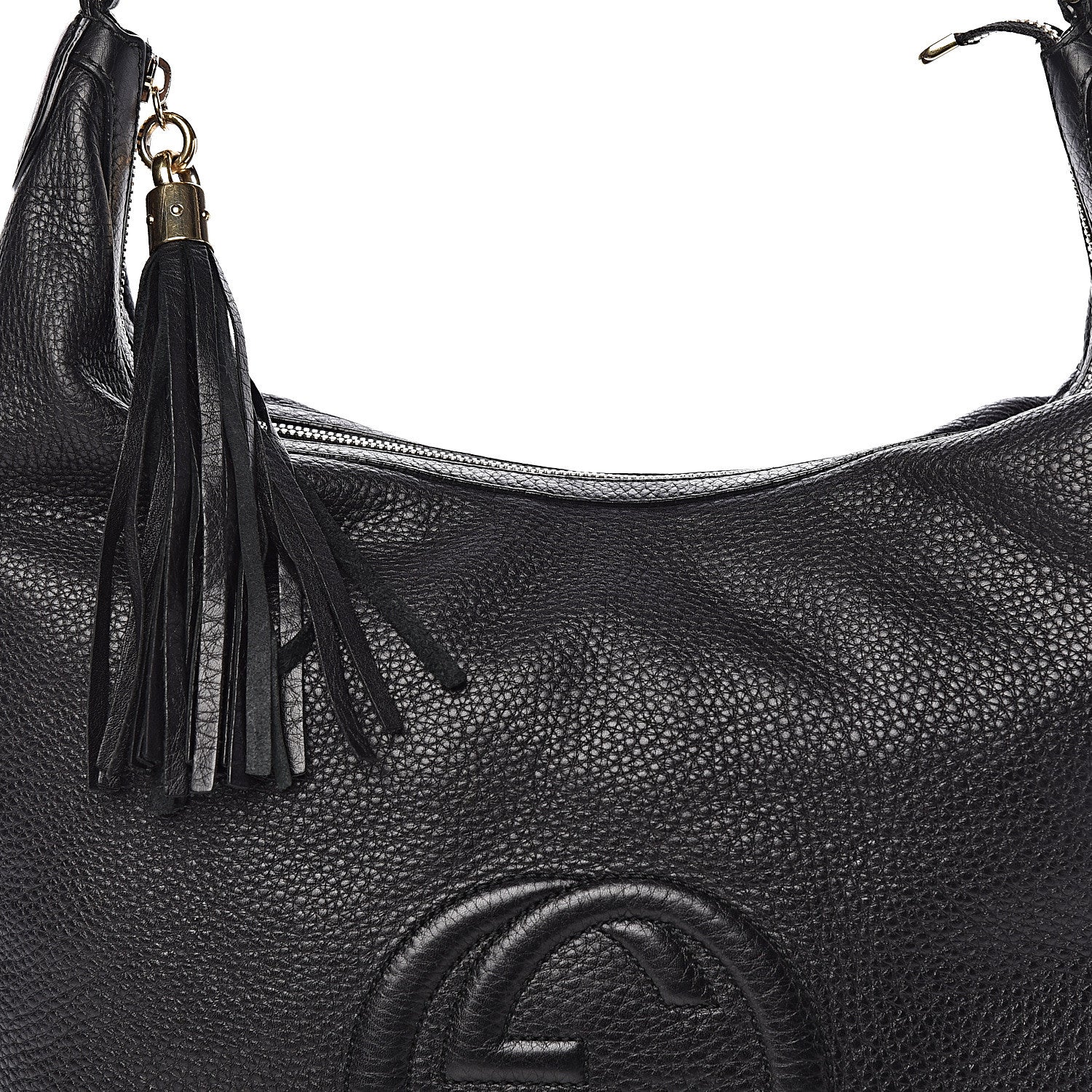 Gucci Pebbled Calfskin Medium Soho Chain Hobo Black 16 of 16
