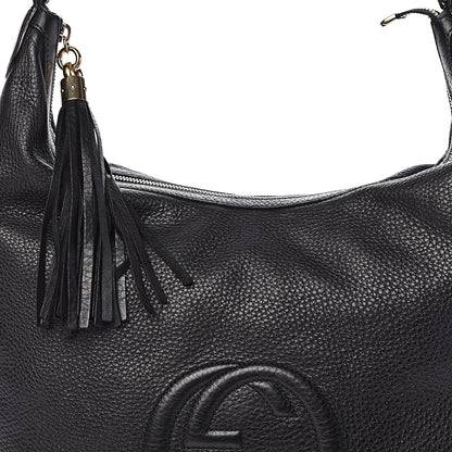 Gucci Pebbled Calfskin Medium Soho Chain Hobo Black 16 of 16