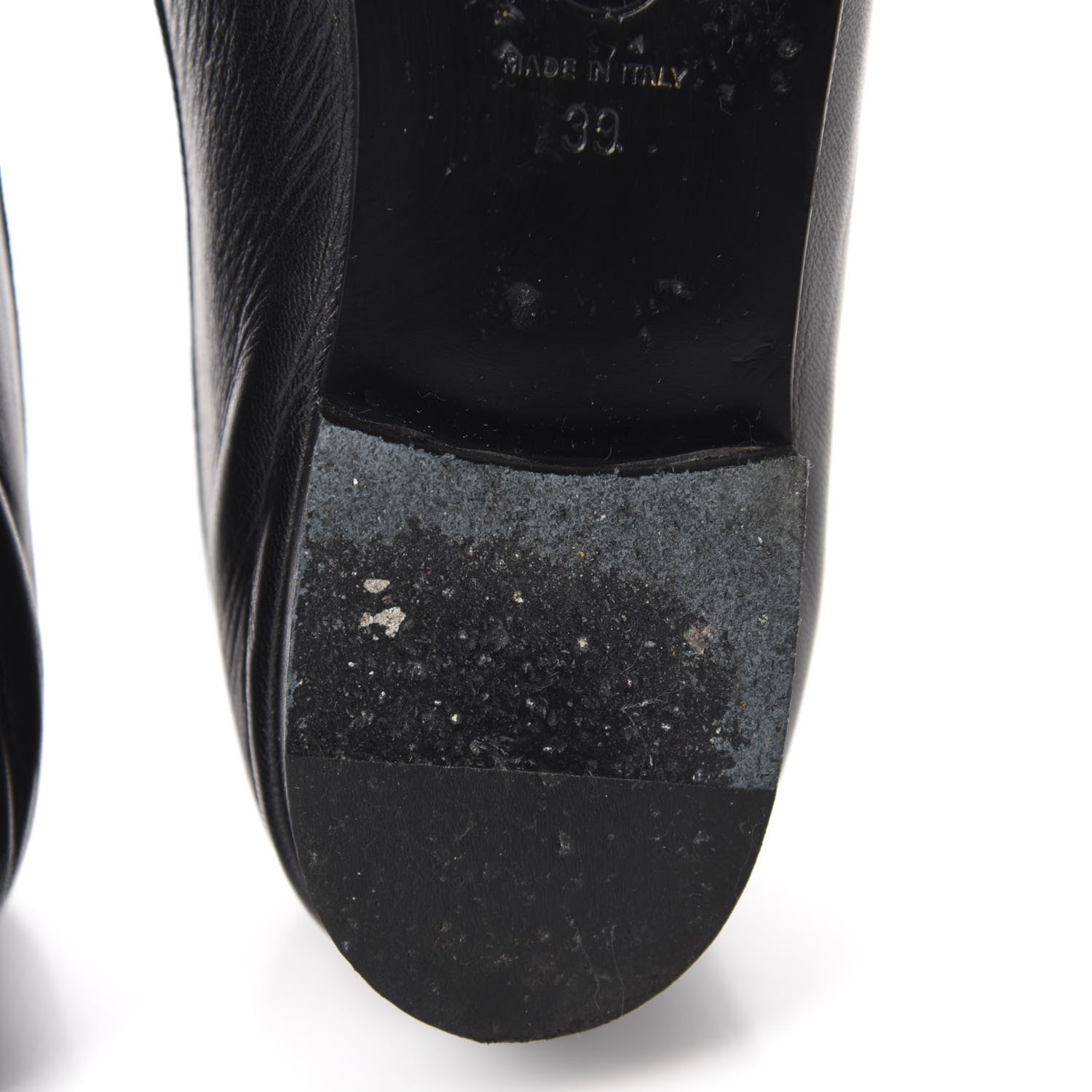 Chanel Lambskin Patent Cap Toe Ballerina Flats 39 Black 9 of 12