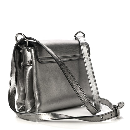 Alexander McQueen Metallic Small Twin Skull Chain Crossbody Antique Silver 3 of 18
