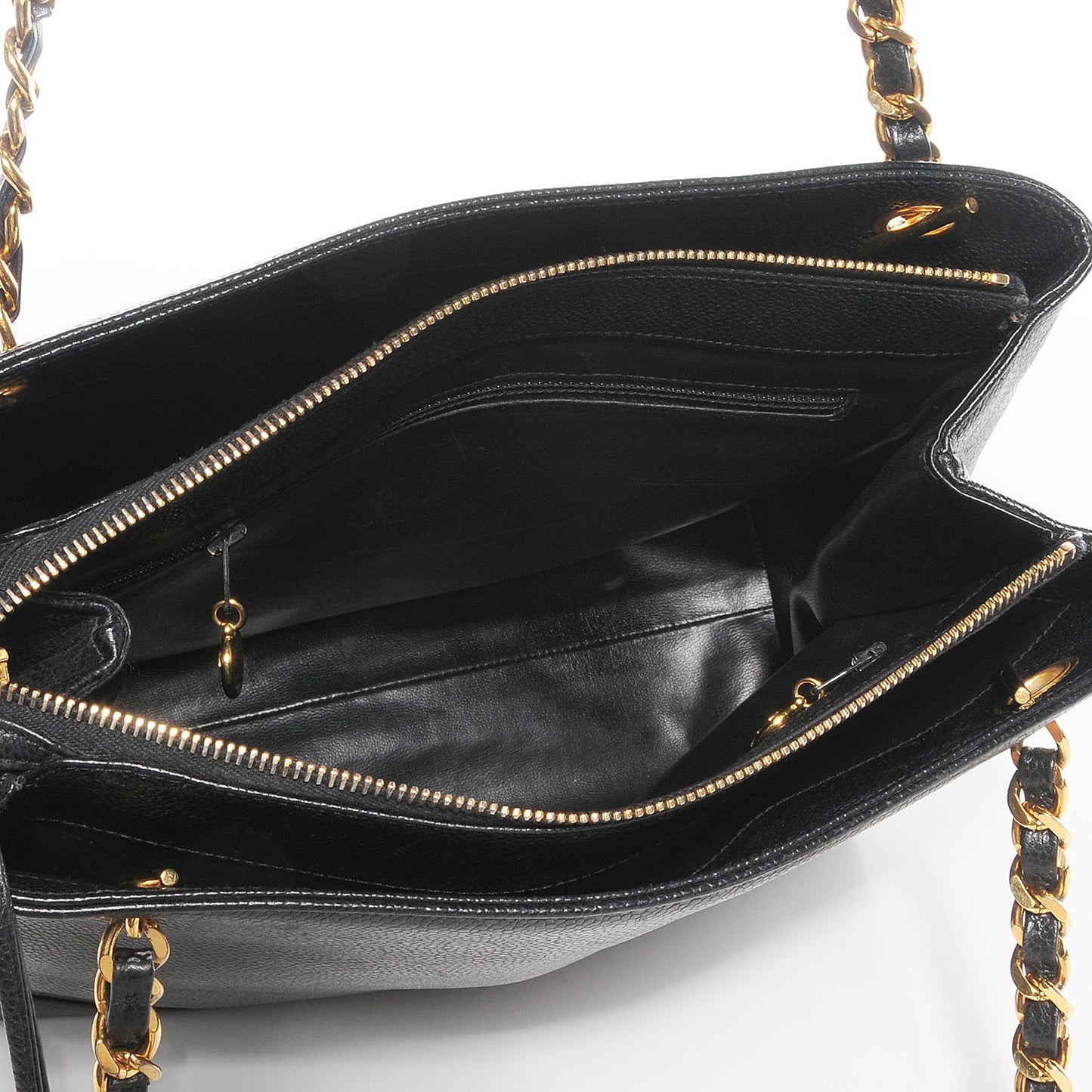 Caviar CC Shoulder Bag Black