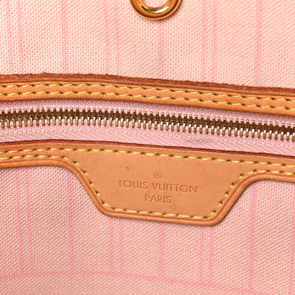 Louis Vuitton Damier Azur Neo Neverfull MM Rose Ballerine 7 of 11