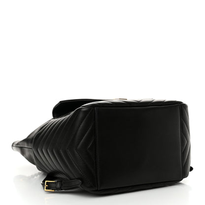 Saint Laurent Lambskin Matelasse Monogram Joe Backpack Black 4 of 11