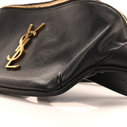Saint Laurent Grain De Poudre Monogram Belt Bag Black 10 of 11