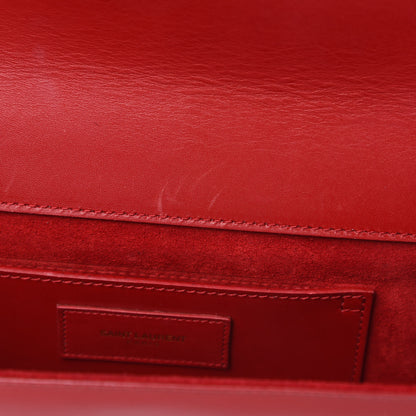 Saint Laurent Calfskin Classic Monogram Cassandre Clutch Rouge Orient 9 of 19