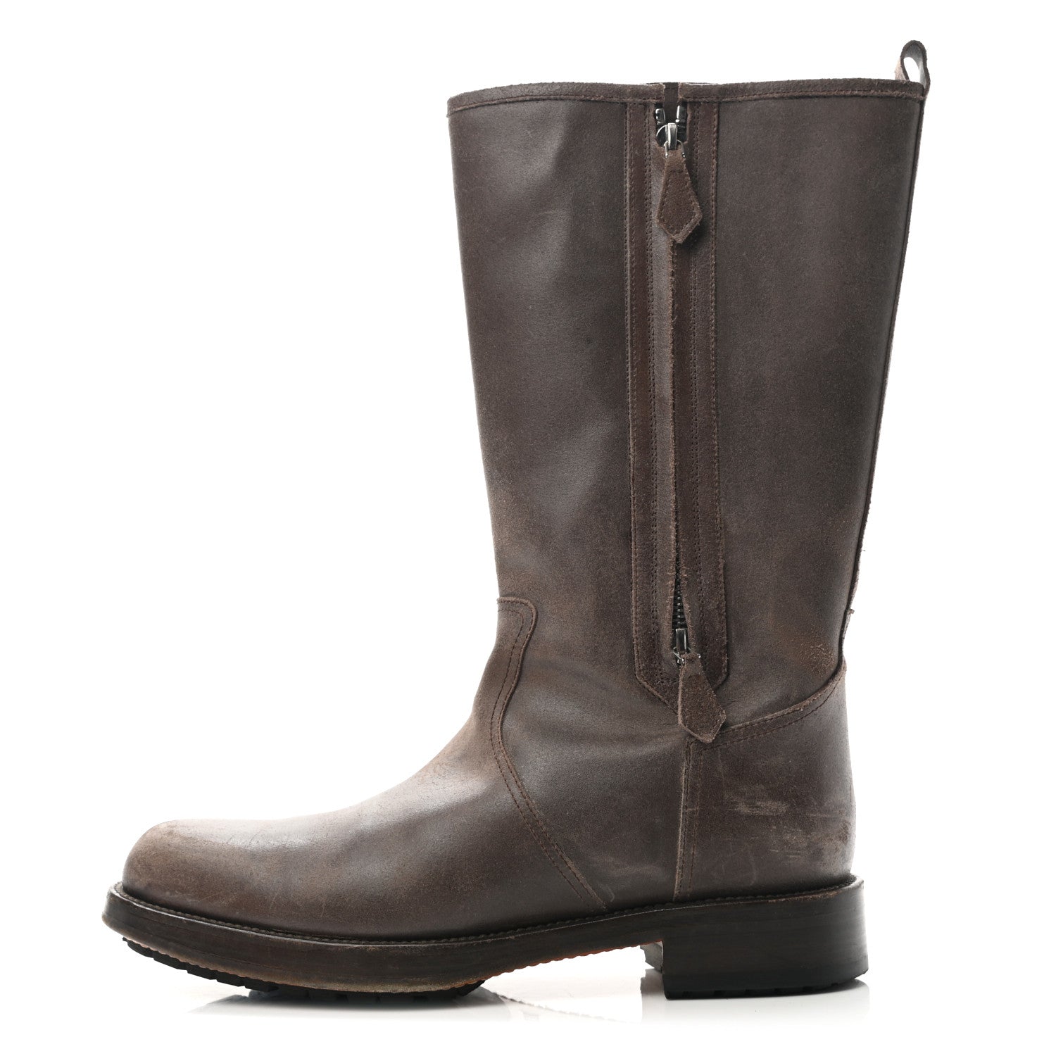 Hermes Etriviere Calfskin Lodge Boots 40 Havane 1 of 17