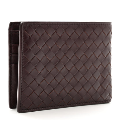 Bottega Veneta Nappa Intrecciato Bi-Fold Wallet Dark Barolo 3 of 9
